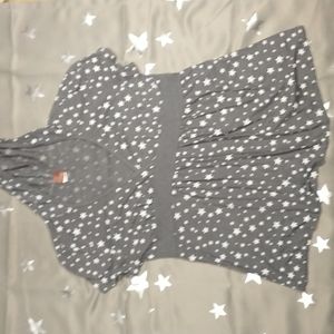 The chocolate factory grey star hooded tee